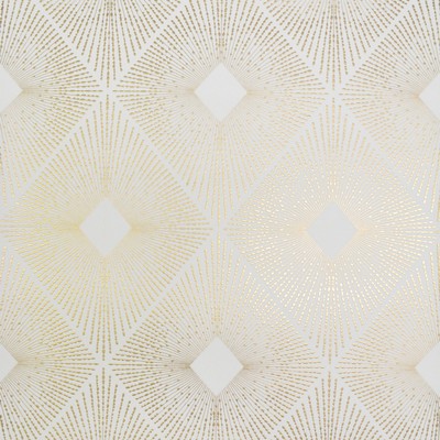 York Wallcovering Harlowe Wallpaper White/Gold