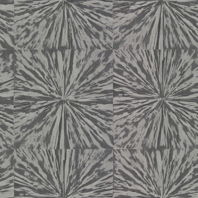 York Wallcovering Squareburst Wallpaper Charcoal