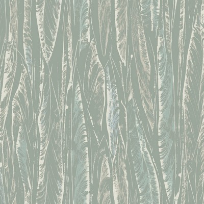York Wallcovering Native Leaves Wallpaper Blue/Green