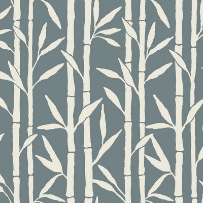 York Wallcovering Bamboo Grove Wallpaper Blue
