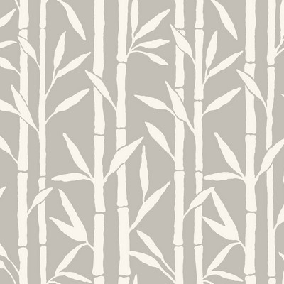 York Wallcovering Bamboo Grove Wallpaper Gray