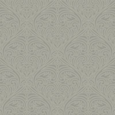 York Wallcovering Romance Damask Wallpaper Silver