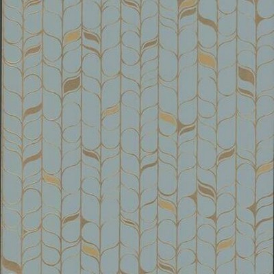 York Wallcovering Perfect Petals Wallpaper Blue/Gold