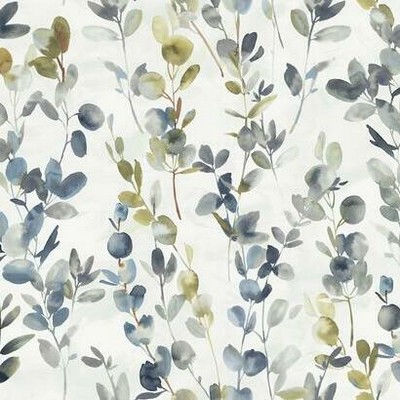 York Wallcovering Joyful Eucalyptus Wallpaper Navy