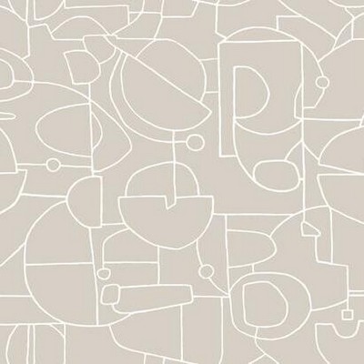 York Wallcovering Robotics Peel and Stick Wallpaper Linen