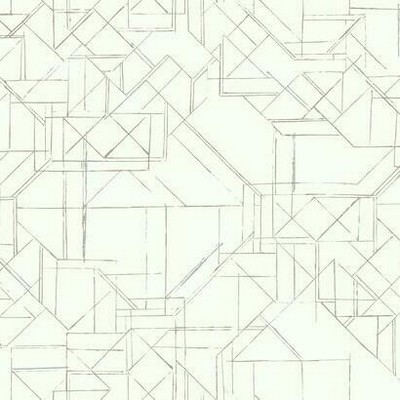 York Wallcovering Prism Schematics Peel and Stick Wallpaper Glint/Gray