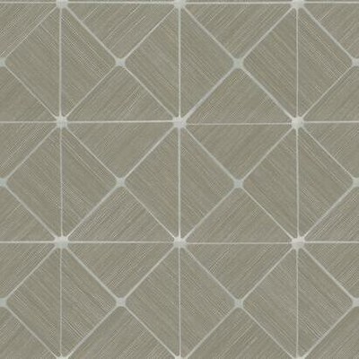 York Wallcovering Double Diamonds Peel and Stick Wallpaper Taupe