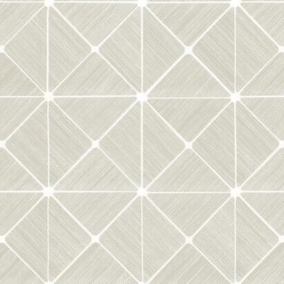 York Wallcovering Double Diamonds Peel and Stick Wallpaper Off White