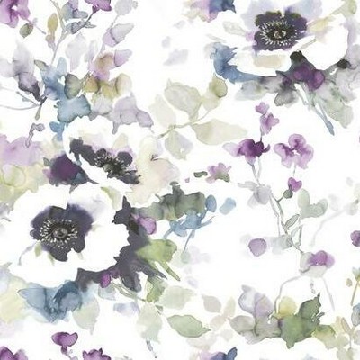 York Wallcovering Garden Anemone Peel and Stick Wallpaper Lilac/Green