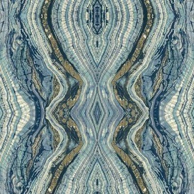York Wallcovering Kaleidoscope Peel and Stick Wallpaper Blue
