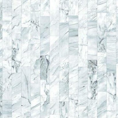 York Wallcovering Marble Planks Peel and Stick Wallpaper Light Blue