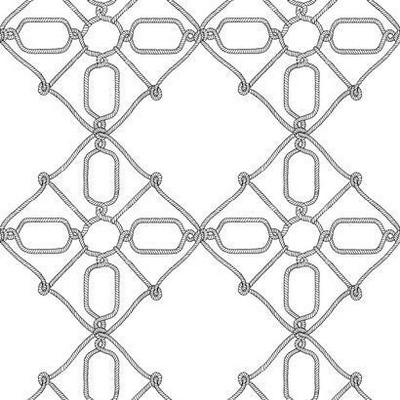York Wallcovering Seawater Diamond Trellis Peel and Stick Wallpaper Black/White