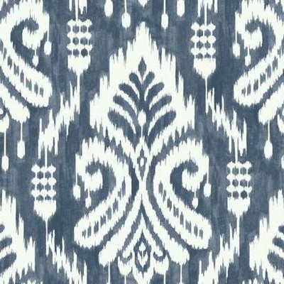 York Wallcovering Hawthorne Ikat Peel and Stick Wallpaper Blue