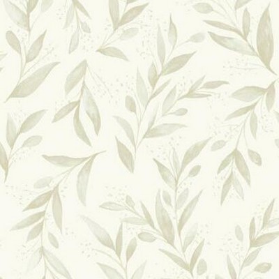 York Wallcovering Magnolia Home Olive Branch Peel and Stick Wallpaper Beige