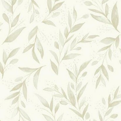 York Wallcovering Magnolia Home Olive Branch Peel and Stick Wallpaper Beige