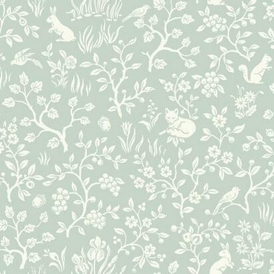 York Wallcovering Magnolia Home Fox & Hare Peel and Stick Wallpaper Green