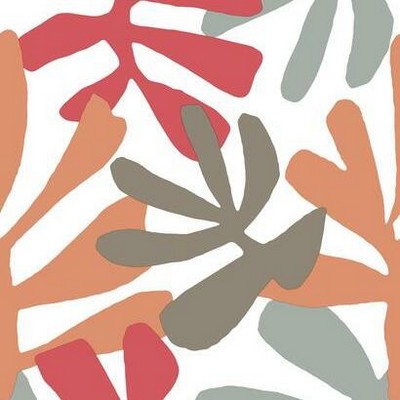 York Wallcovering Kinetic Tropical Peel and Stick Wallpaper Coral/Beige