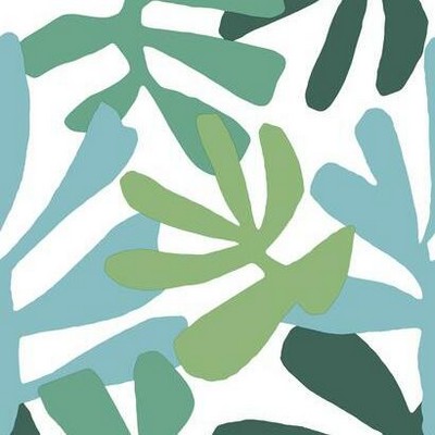 York Wallcovering Kinetic Tropical Peel and Stick Wallpaper Blue/Green