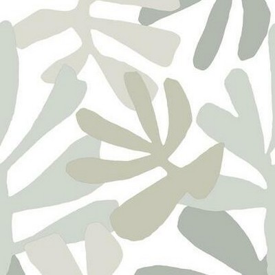 York Wallcovering Kinetic Tropical Peel and Stick Wallpaper Gray/Beige