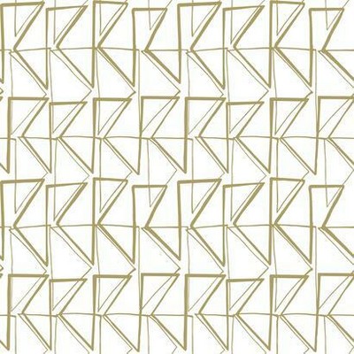 York Wallcovering Love Triangles Peel and Stick Wallpaper Gold Metallic