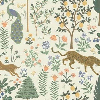 York Wallcovering Menagerie Peel and Stick Wallpaper Cream