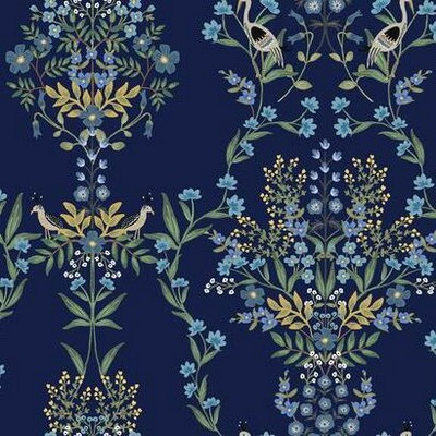 York Wallcovering Luxembourg Peel and Stick Wallpaper Blue