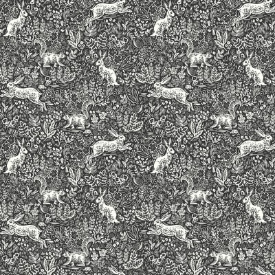 York Wallcovering Fable Wallpaper Black/White