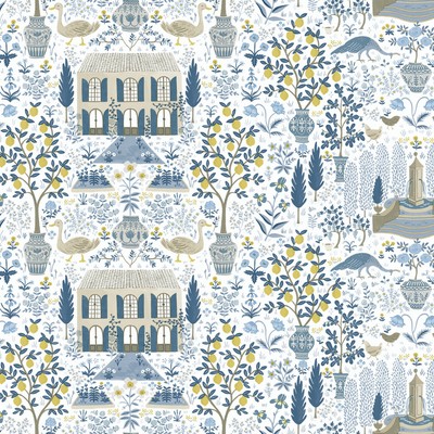 York Wallcovering Camont Wallpaper Indigo