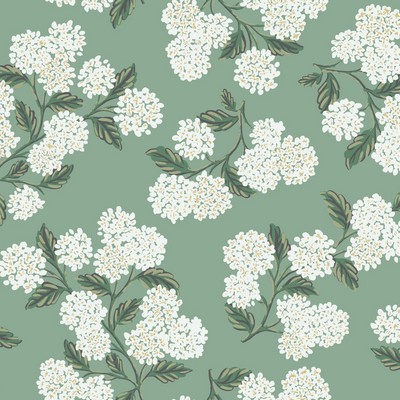 York Wallcovering Hydrangea Wallpaper Jade