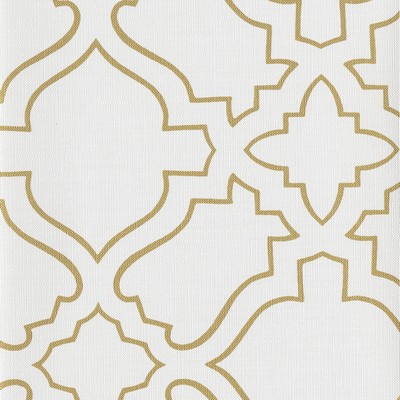 York Wallcovering Arabesque Wallpaper white, metallic gold