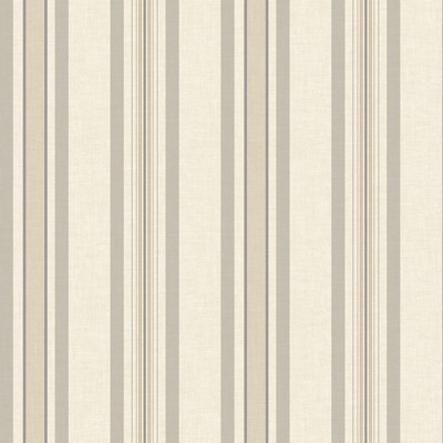 York Wallcovering Multi Pinstripe Wallpaper Tan, Grey