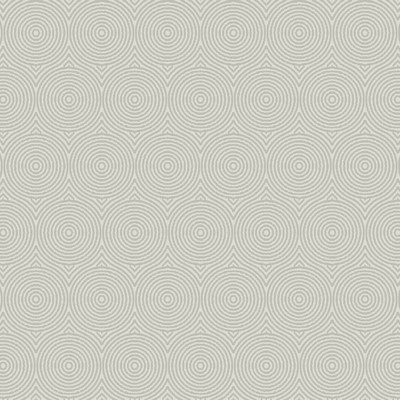 York Wallcovering Concentric Wallpaper - Gray W/Iridescent White/Off Whites