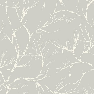 York Wallcovering White Pine Wallpaper - Gray White/Off Whites