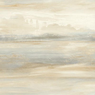 York Wallcovering Soothing Mists Scenic Wallpaper Tan