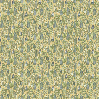 York Wallcovering Leaf Life Wallpaper Yellow