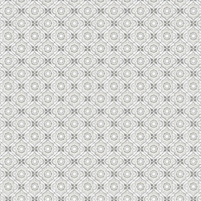 York Wallcovering Zellige Tile Wallpaper Gray