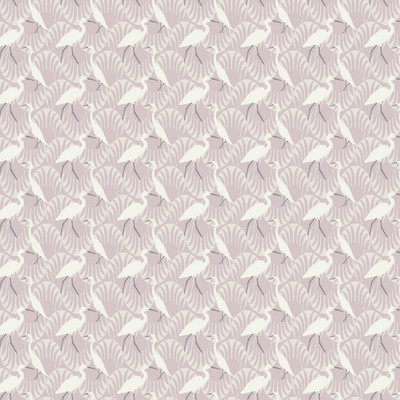 York Wallcovering Evening Egret Wallpaper Purple