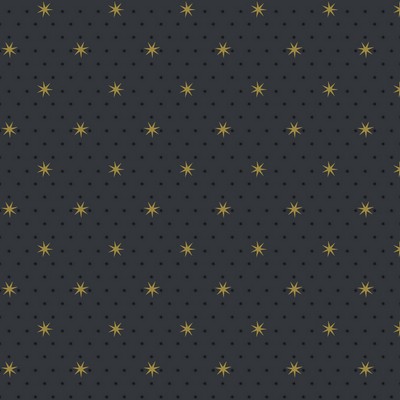 York Wallcovering Stella Star Wallpaper Black