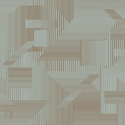 York Wallcovering All Lined Up Wallpaper Spa Blue/Gold