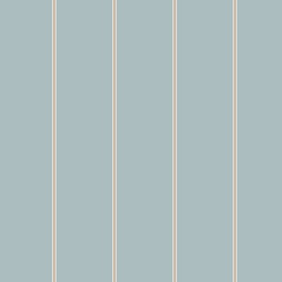York Wallcovering Social Club Stripe Wallpaper Lt Blue/Gold
