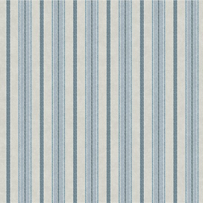 York Wallcovering Shirting Stripe Wallpaper Blue/Putty