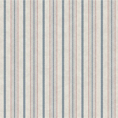 York Wallcovering Shirting Stripe Wallpaper Red/Blue/Glint
