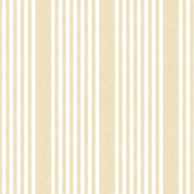 York Wallcovering French Linen Stripe Wallpaper Yellow   
