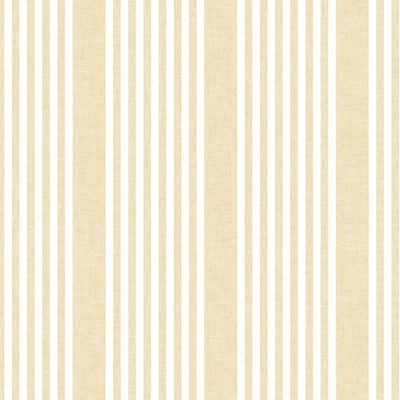York Wallcovering French Linen Stripe Wallpaper Yellow   
