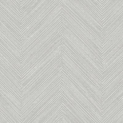 York Wallcovering Swept Chevron Wallpaper Gray