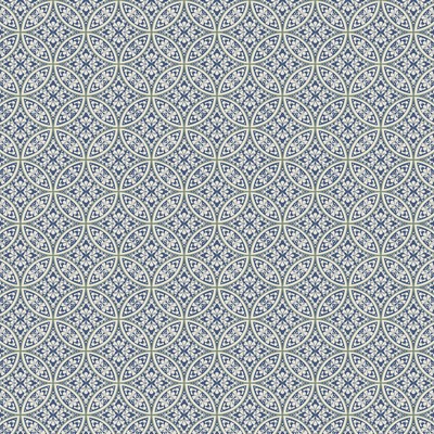York Wallcovering Lacey Circle Geo Wallpaper Navy
