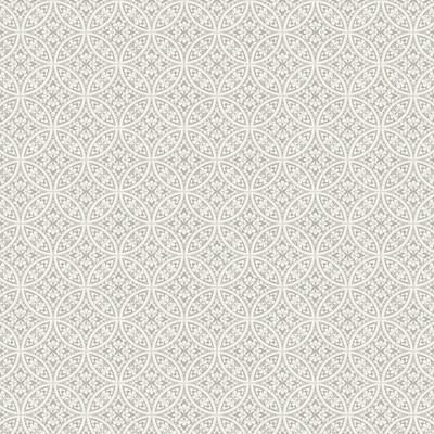 York Wallcovering Lacey Circle Geo Wallpaper Gray