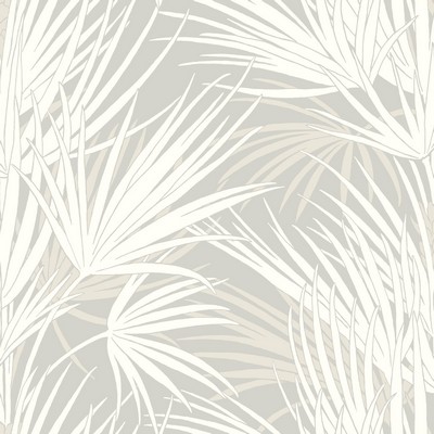 York Wallcovering Palmetto Wallpaper Gray