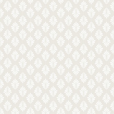 York Wallcovering Leaflet Wallpaper White/Gray