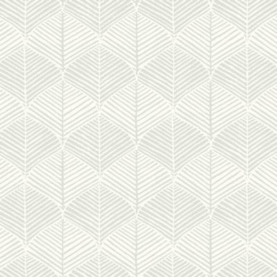 York Wallcovering Palm Thatch Wallpaper White/Gray